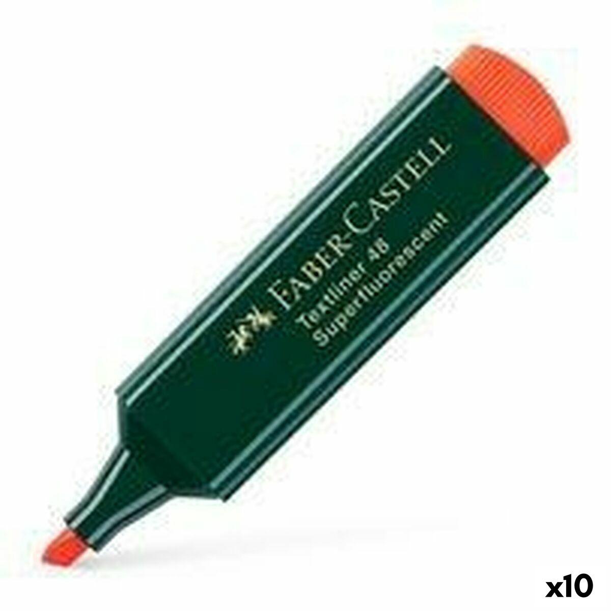 Markeringstuscher Faber Castell Textliner 48 Orange 10 Enheder