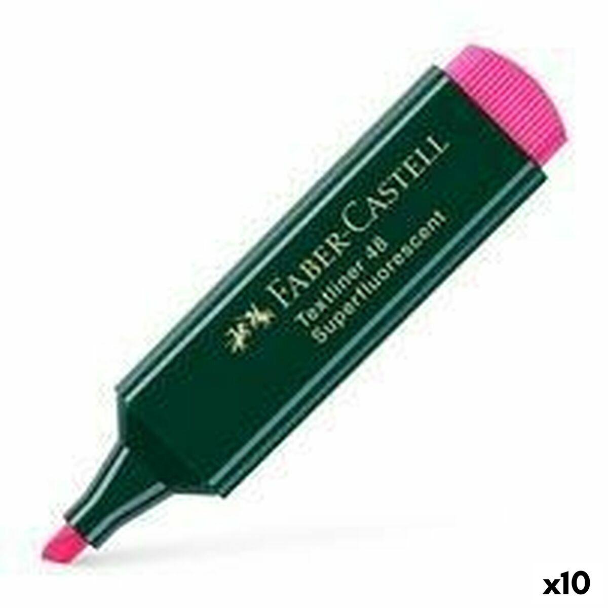 Markeringstuscher Faber Castell Textliner 48 Fuchsia 10 Enheder