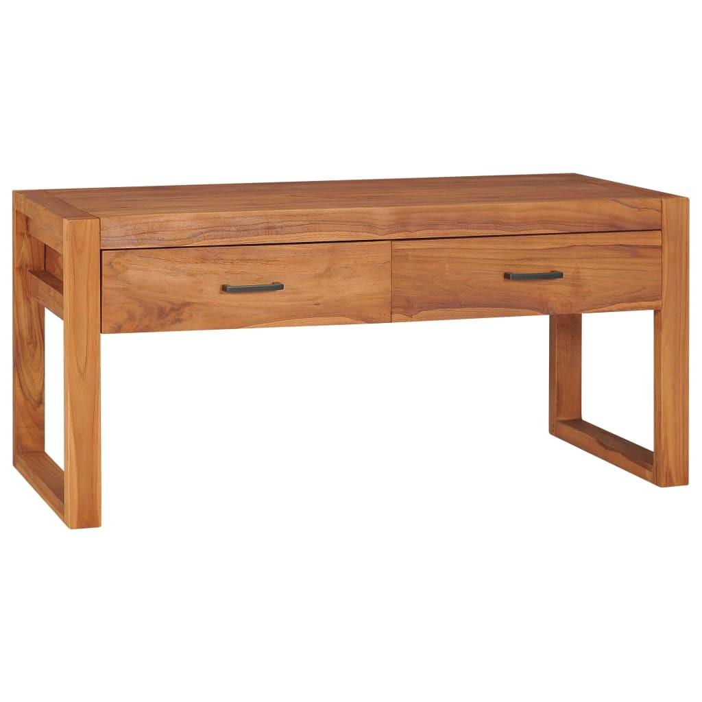 Tv-bord 100x40x45 cm massivt teaktræ