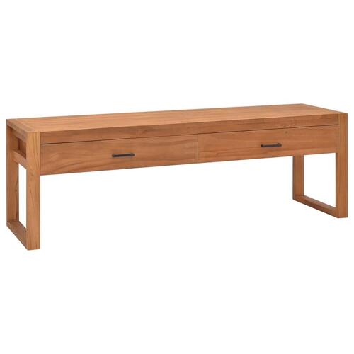 Tv-bord 140x40x45 cm massivt teaktræ