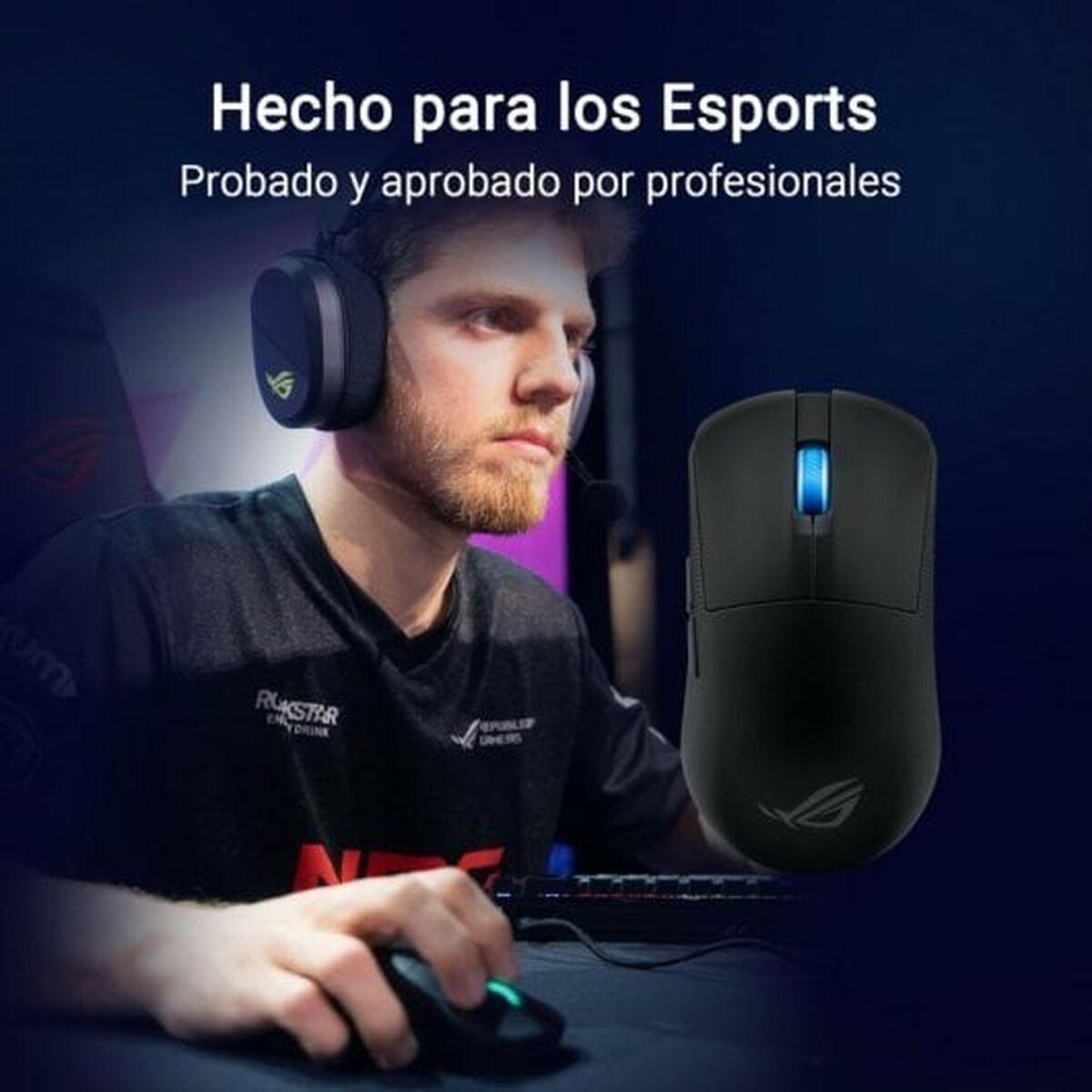 Optisk Trådløs Mus Asus Sort