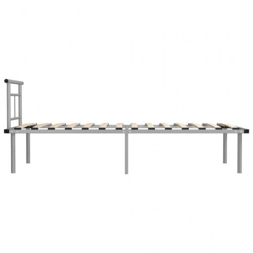 Sengeramme 90x200 cm i metal - grå enkeltseng