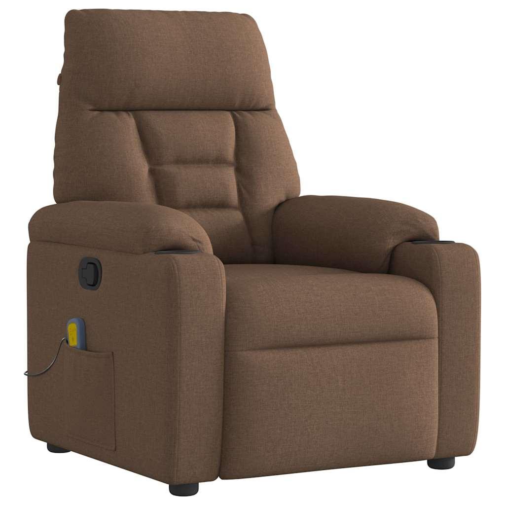Massagestol stof brun