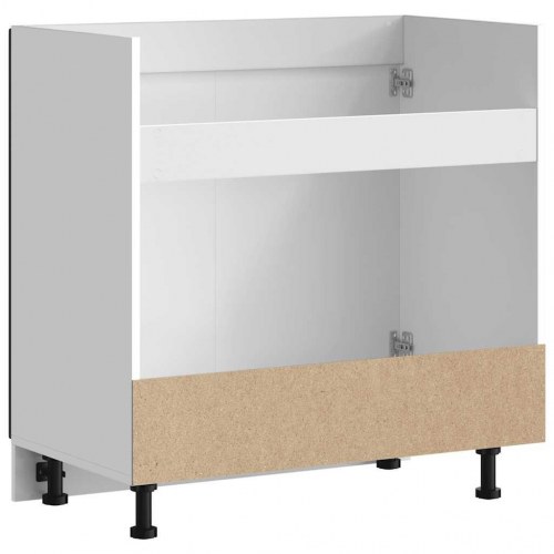 Underskab til vask Porto 80×46×81,5 cm - konstrueret træ, sort
