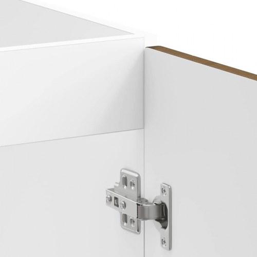 Underskab til vask Porto 80×46×81,5 cm - konstrueret træ, brun eg