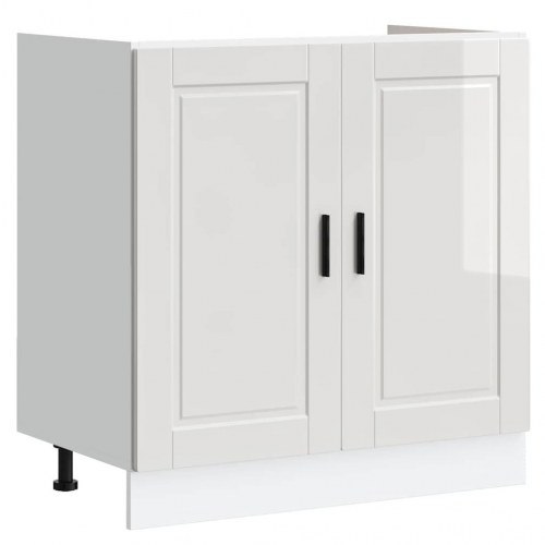 Underskab til vask Porto 80×46×81,5 cm - højglans hvid