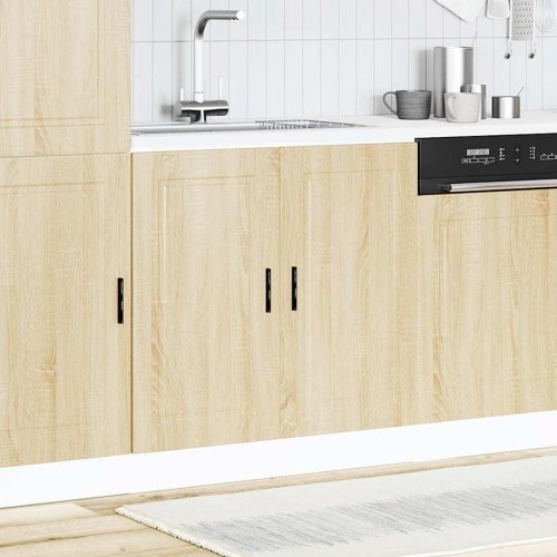 Underskab til vask Porto 80 × 46 × 81,5 cm - konstrueret træ i sonoma-eg