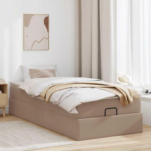 Osmannisk sengeramme med madras 90x190 cm kunstlæder