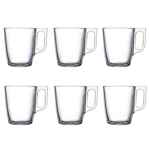 Luminarc Nuevo kaffekopper - 6 stk. glas, 250 ml, gennemsigtige