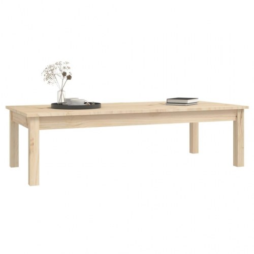 Sofabord i massivt fyrretræ - 110 × 50 × 30 cm