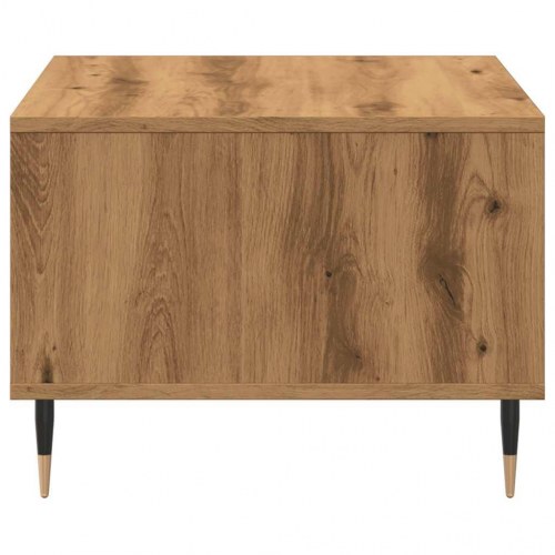 Sofabord med opbevaring 60×50×36,5 cm - konstrueret træ i kunsteg