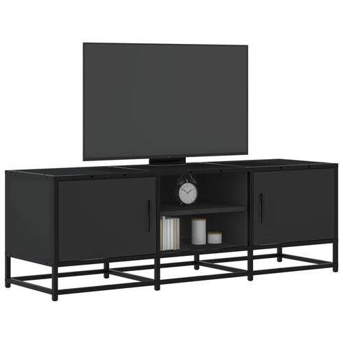 Tv-bord 120x35x41 cm konstrueret træ og metal sort