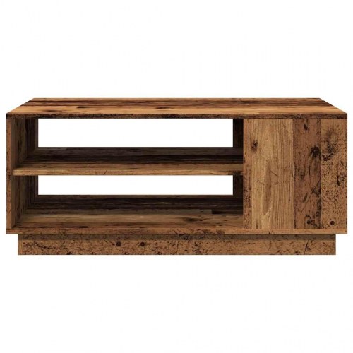 Sofabord 102×55×43 cm i konstrueret træ - antikt trælook