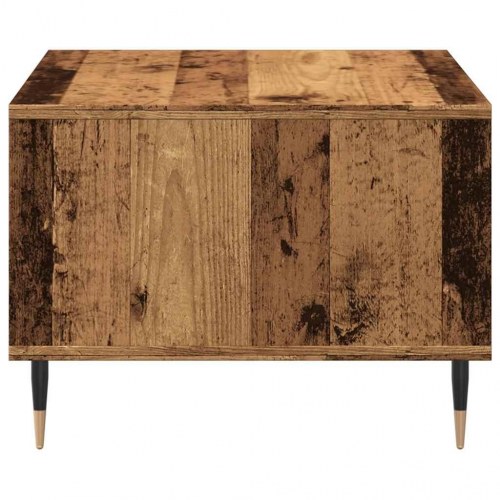 Sofabord med opbevaring 60×50×36,5 cm - antikt trælook