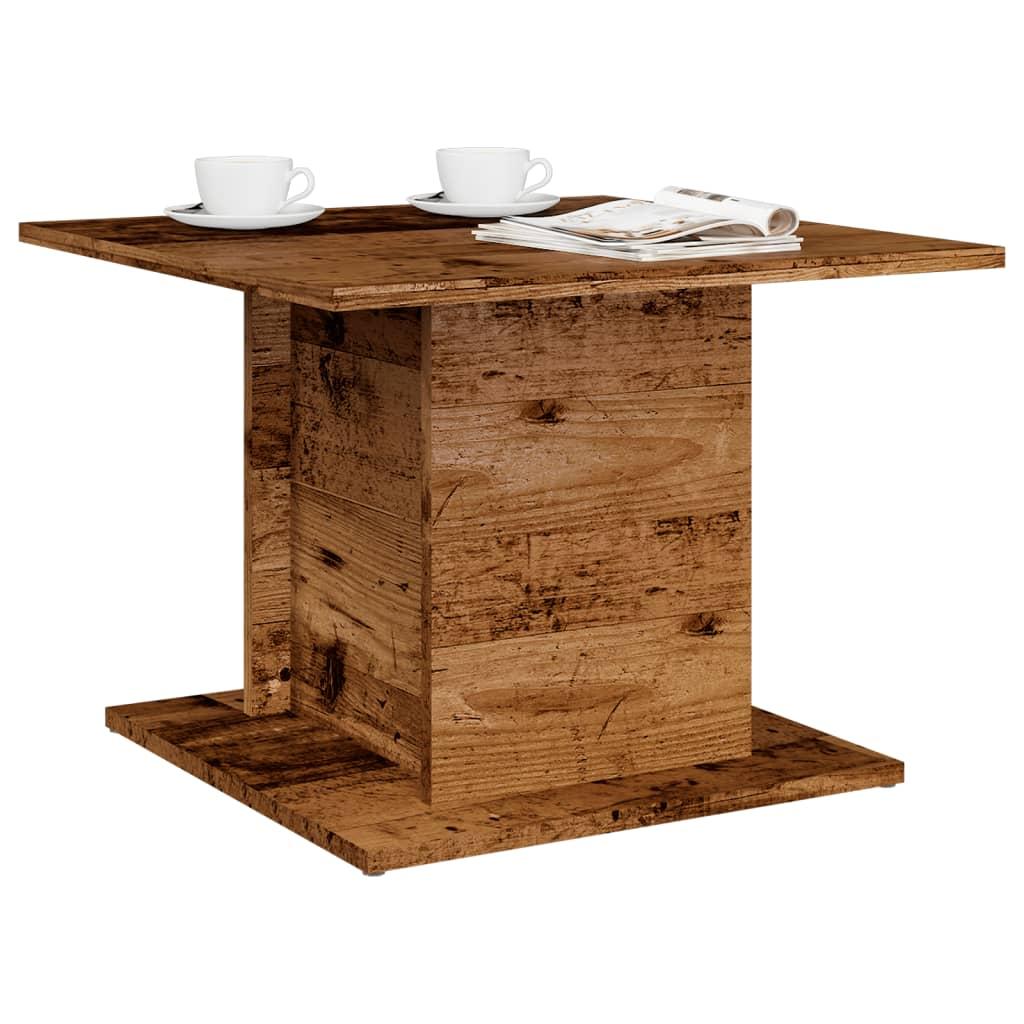 Sofabord 55 5x55 5x40 Cm Konstrueret Træ Antikt Trælook