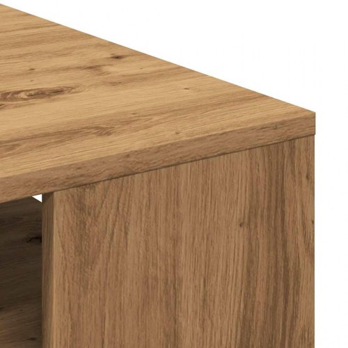 Sofabord 102x55x43 cm konstrueret træ kunsteg
