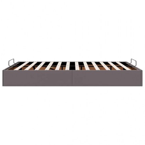 Sengeramme med opbevaring 140 x 190 cm - grå