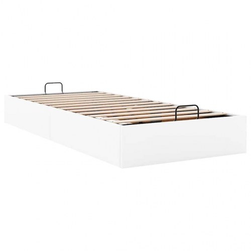 Sengeramme med opbevaring 90 x 200 cm - hvid