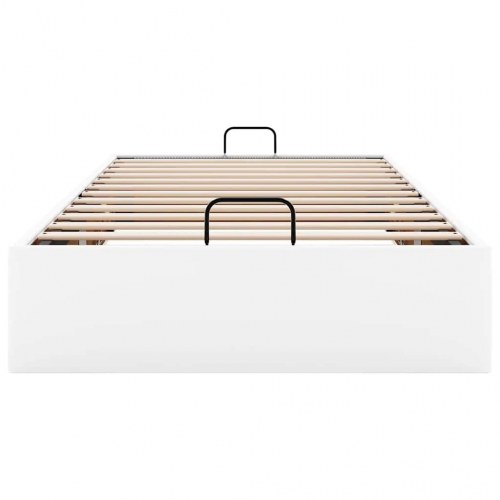 Sengeramme med opbevaring 90 x 200 cm - hvid