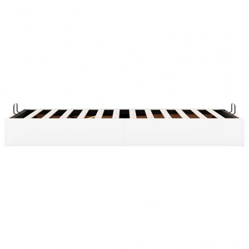 Sengeramme med opbevaring 90 x 200 cm - hvid