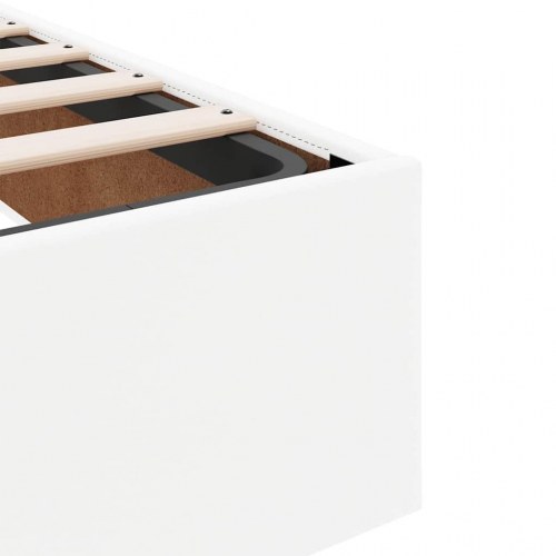 Sengeramme med opbevaring 90 x 200 cm - hvid