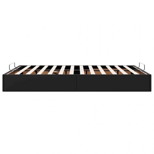 Ottomansk sengeramme med opbevaring 140 x 200 cm uden madras - sort