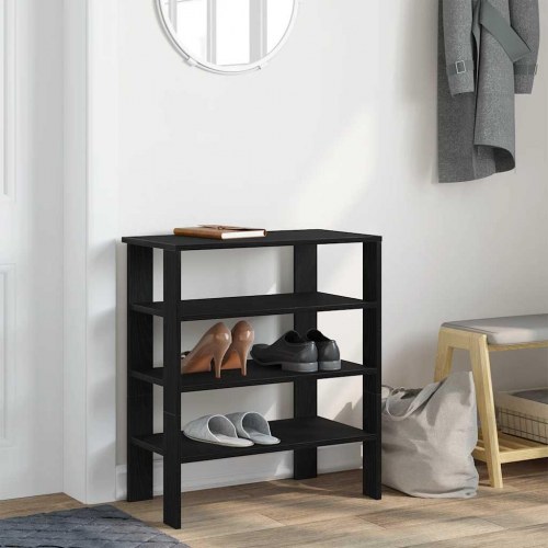 Skostativ 61x32x70 Cm Konstrueret Tr Sort
