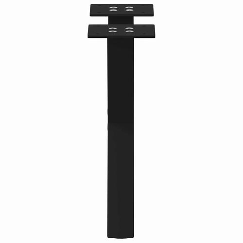 Sofabordben X-formet 2 stk 30x(30-31) cm stål sort