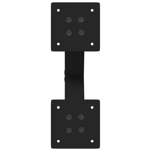 Sofabordben X-formet 2 stk 30x(30-31) cm stål sort
