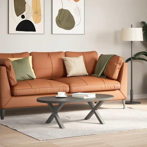 Sofabordben X-formet 2 stk 60x(30-31) cm stål antracitgrå