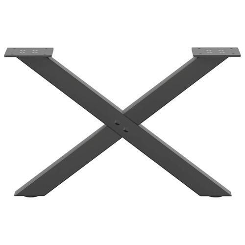 Sofabordben X-formet 2 stk 60x(30-31) cm stål antracitgrå