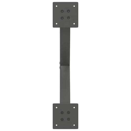 Sofabordben X-formet 2 stk 60x(30-31) cm stål antracitgrå