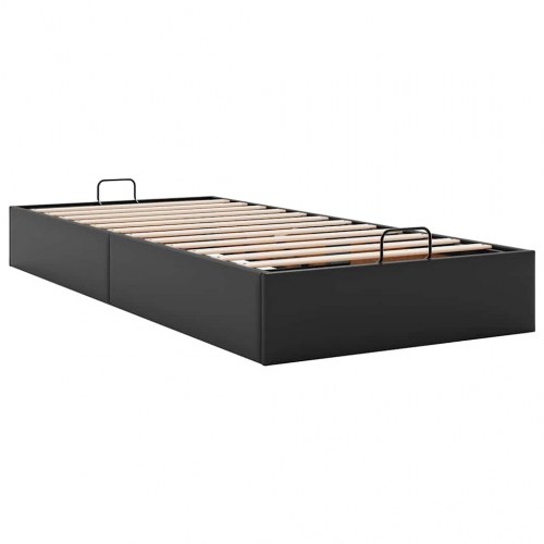 Osmannisk sengeramme uden madras 90x190 cm kunstlæder sort