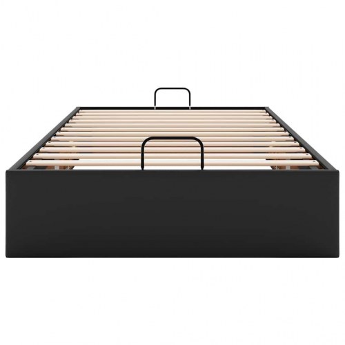 Osmannisk sengeramme uden madras 90x190 cm kunstlæder sort