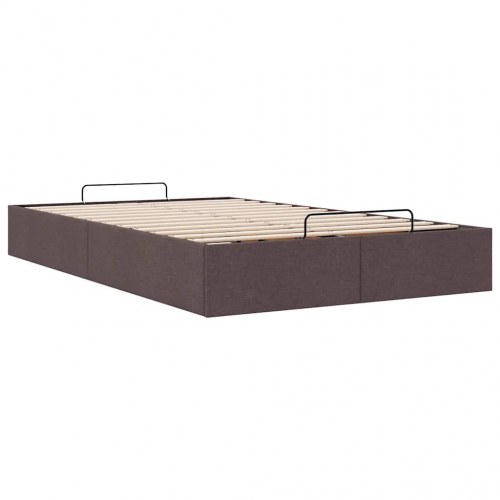 Ottomansk sengeramme uden madras 120 x 190 cm - mørkebrun