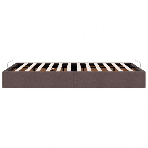 Ottomansk sengeramme uden madras 120 x 190 cm - mørkebrun