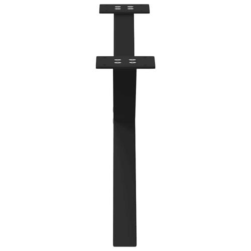 Sofabordben X-formet 2 stk 70x(30-31) cm stål sort