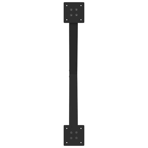 Sofabordben X-formet 2 stk 70x(30-31) cm stål sort
