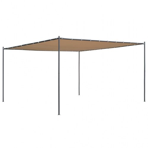 Pavillon med skråt tag 180 g/m² 400x400x270 cm beige