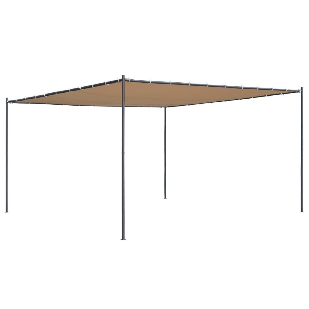 Pavillon med skråt tag 180 g/m² 400x400x270 cm beige