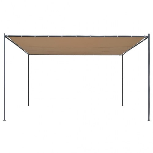 Pavillon med skråt tag 180 g/m² 400x400x270 cm beige