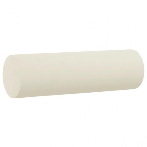 2-personers sofa i velour med pyntepuder, creme - 140 cm sædebredde