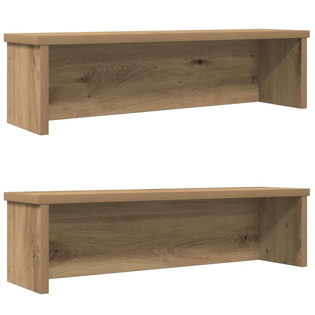 Stabelbare køkkenreoler 2 stk. 60×15×16 cm - kunsteg