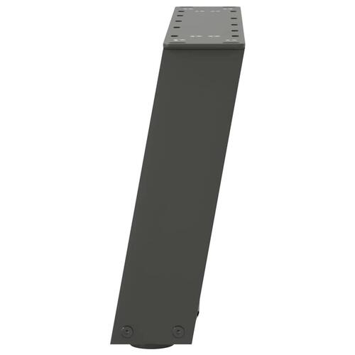 Sofabordben U-formet 2 stk. 40x(30-31) cm stål antracitgrå