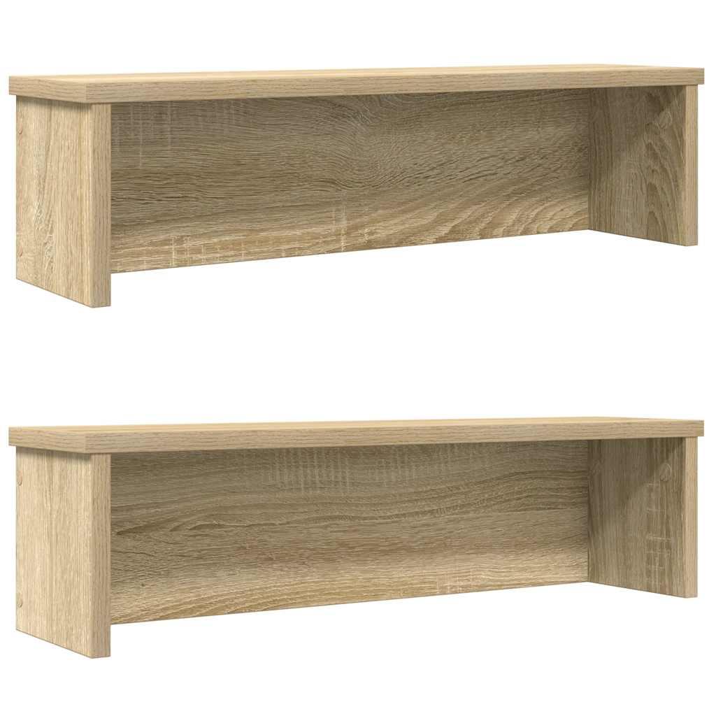 Køkkenreoler kan stables 2 stk. 60x15x16 cm sonoma-eg