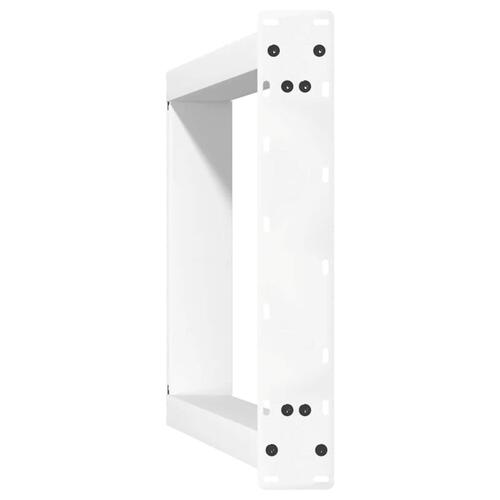 Spisebordsben U-formet 2 stk. 60x(72-73) cm stål hvid