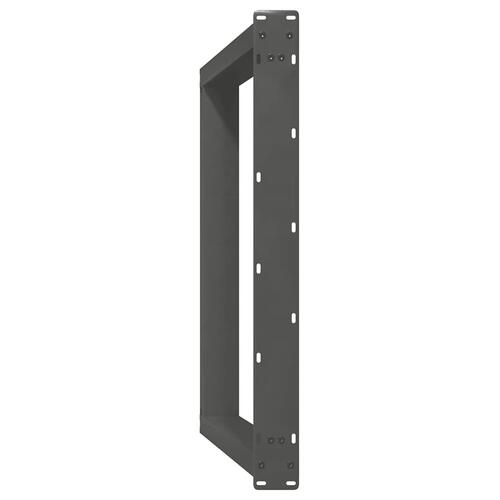 Spisebordsben T-formet 2 stk. 100x(72-73) cm stål antracitgrå