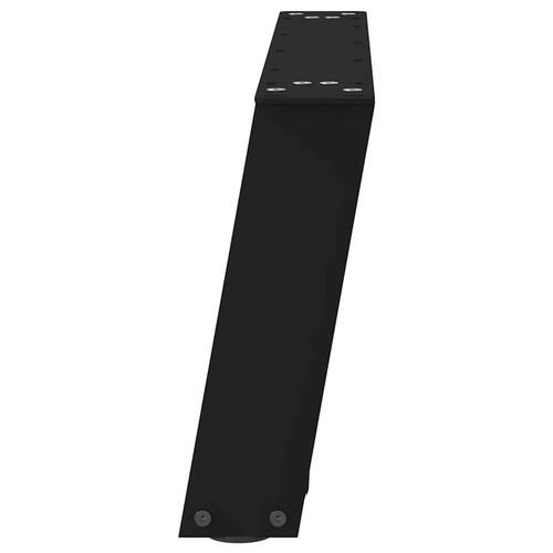 Sofabordben U-formet 2 stk. 60x(30-31) cm stål sort