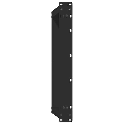 Sofabordben U-formet 2 stk. 60x(30-31) cm stål sort