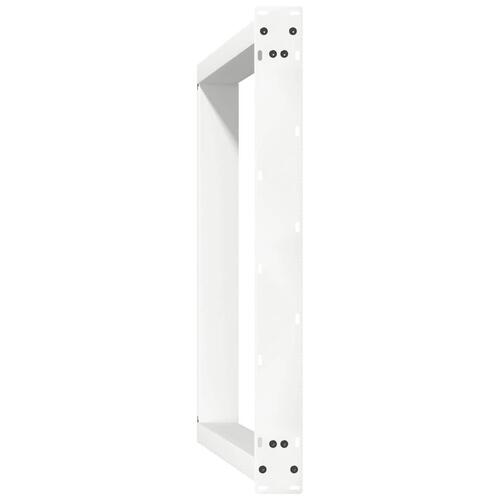 Spisebordsben U-formet 2 stk. 80x(72-73) cm stål hvid